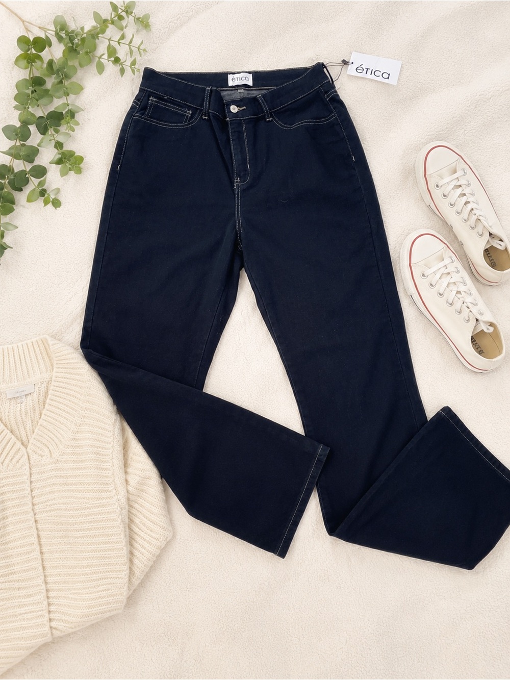 Etica Anthropologie Jeans Black Denim NWT 100 %| Organic Cotton (w)